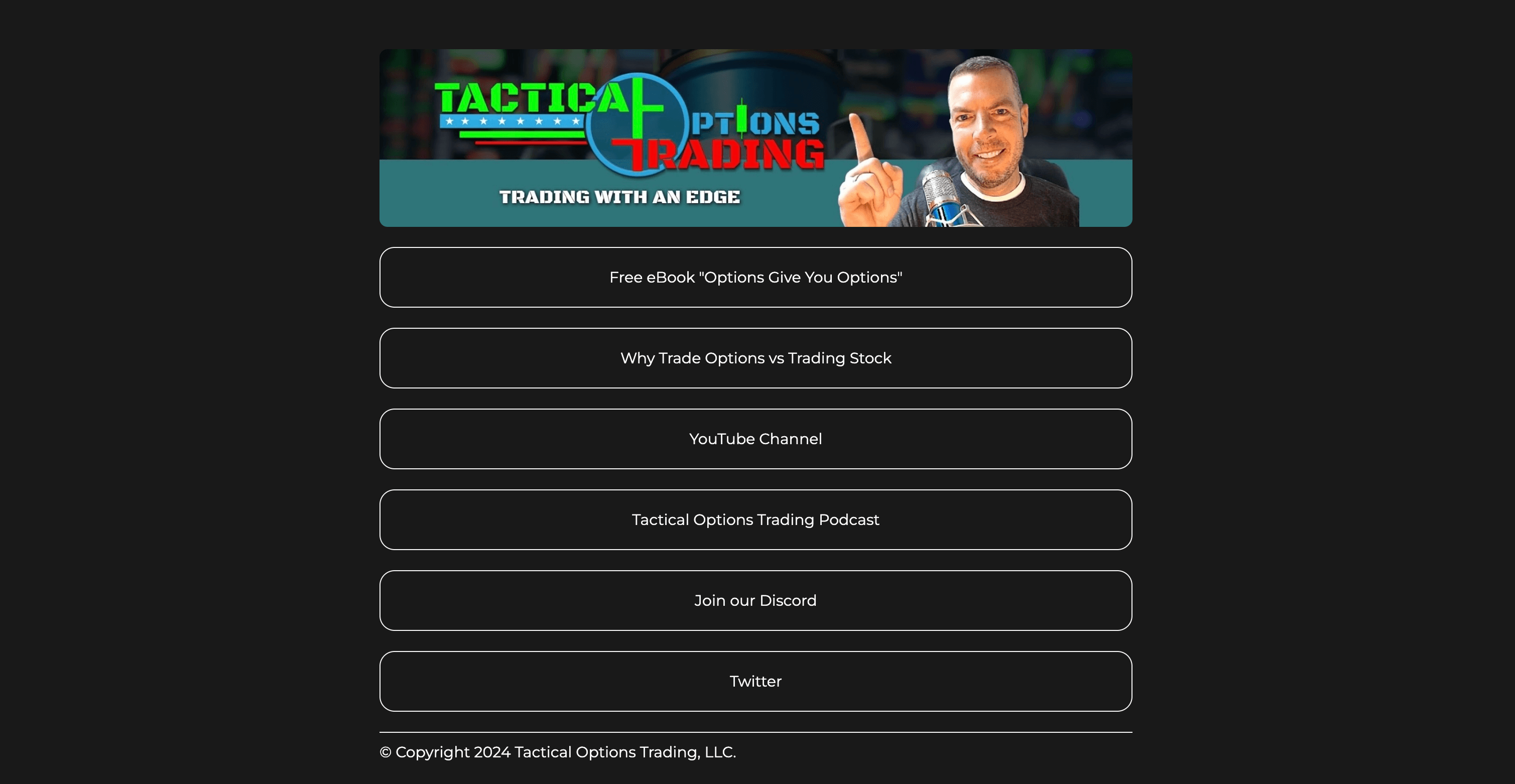 Thumbanil of the Tactical Options Trading project